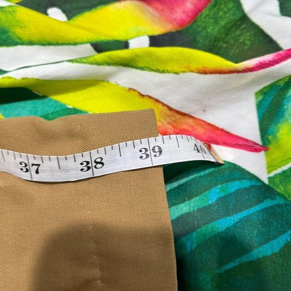 Lands’ End 12P Tan Caramel Wool Office Work Fall Winter Minimalist Classic Pants - Picture 6 of 10